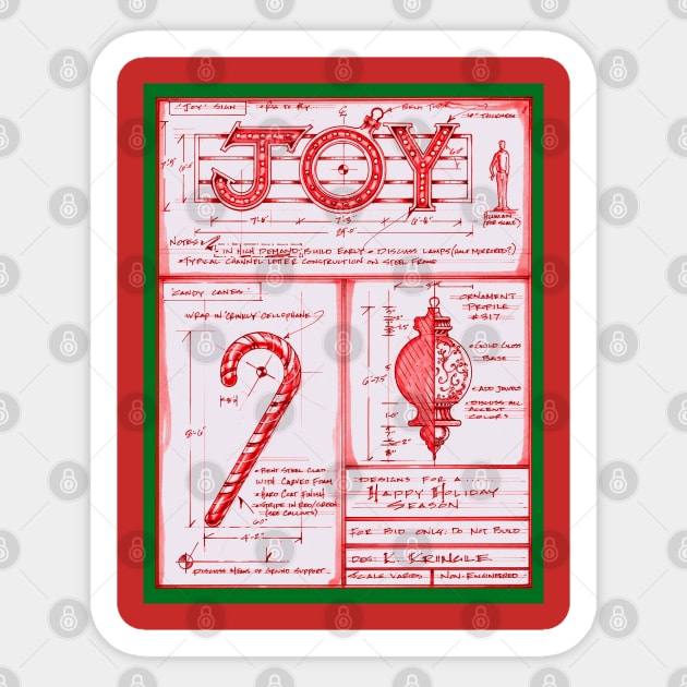 A design for Christmas Joy Sticker by KJTcreative